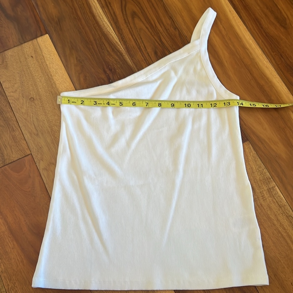 Open Edit One Shoulder Ribbed Tank - Picture 2 of 4